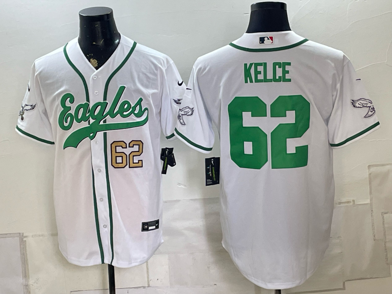 Men 2026 Philadelphia Eagles #62 Kelce white Nike Limited NFL Jersey 0828010321